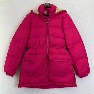 J.Crew Chateau Neon Pink Puffer Jacket